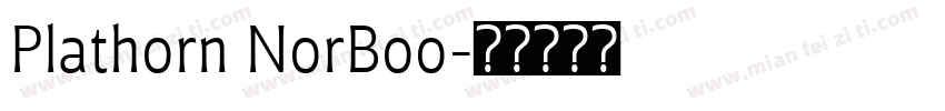 Plathorn NorBoo字体转换